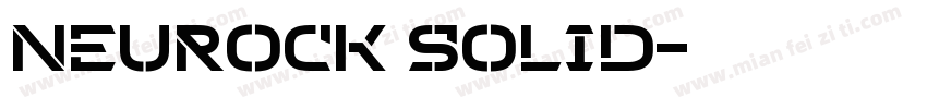 Neurock Solid字体转换